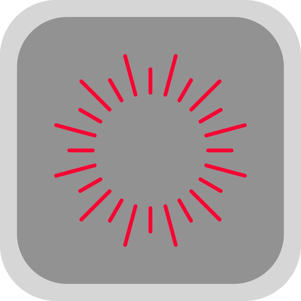 Fireworks Flat Round Corner Icon vector