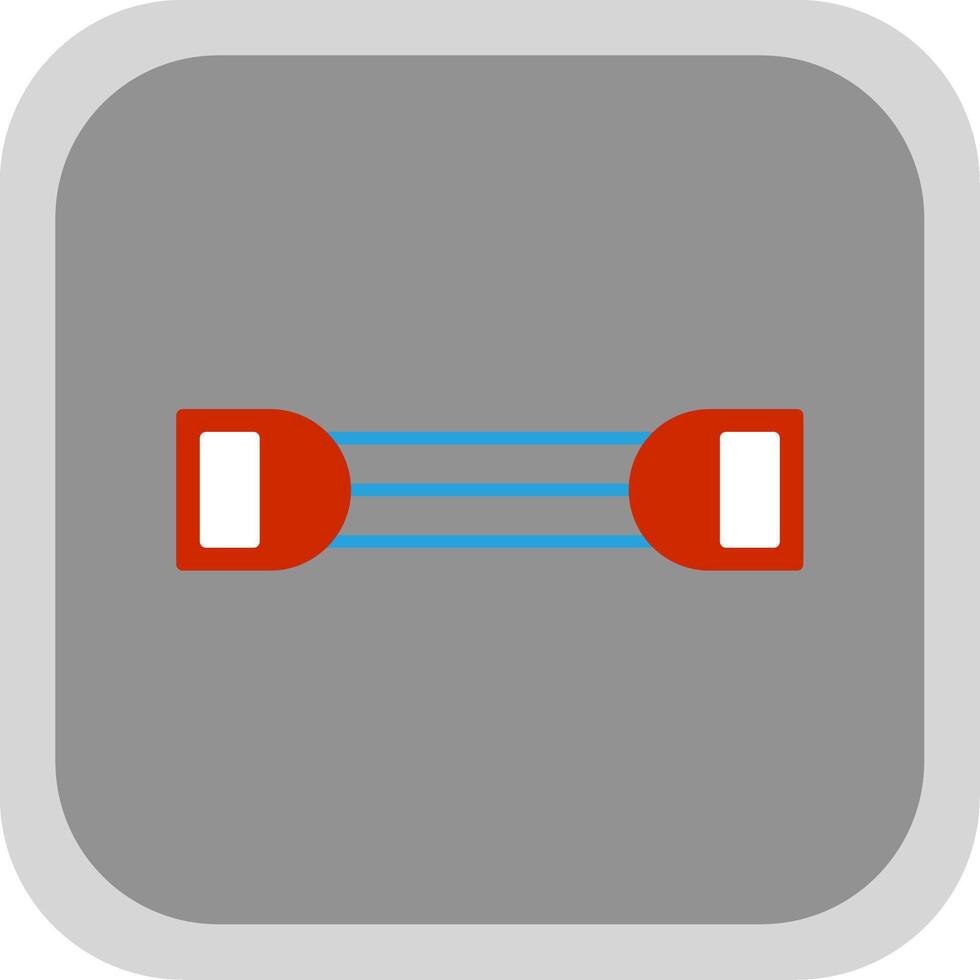Chest Expander Flat Round Corner Icon vector