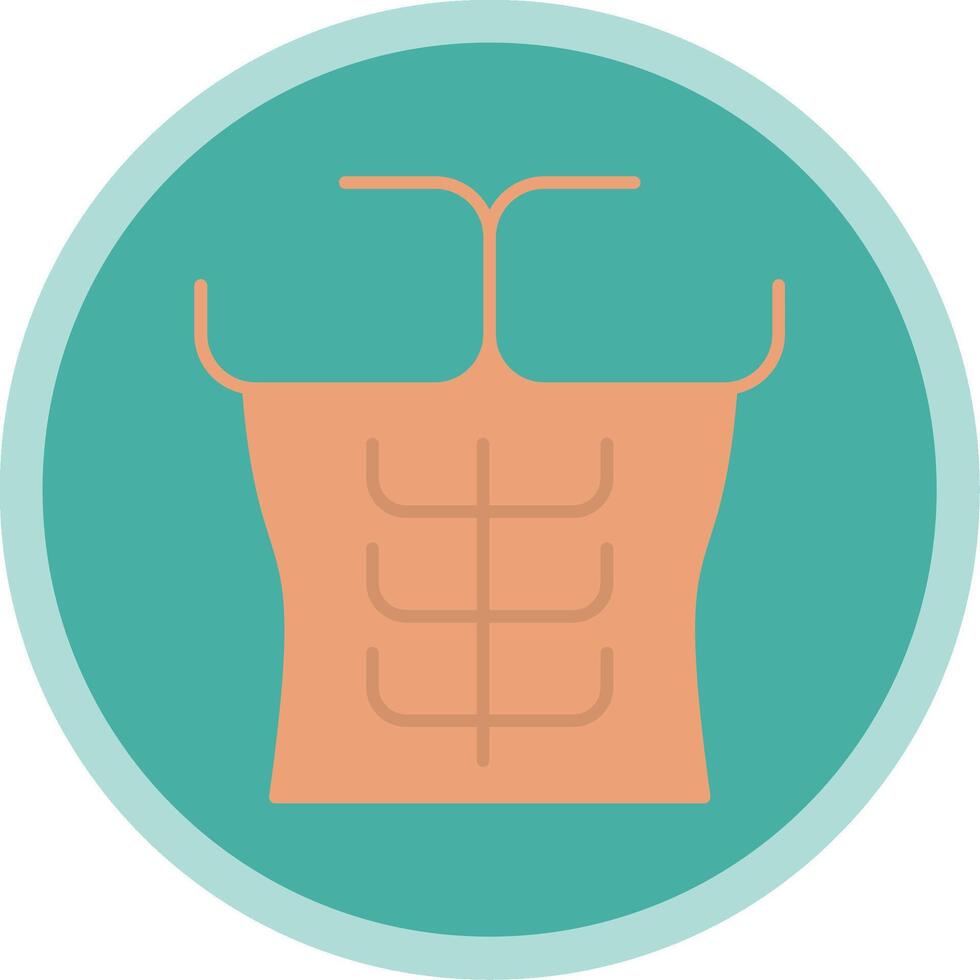 Six Pack Flat Multi Circle Icon vector