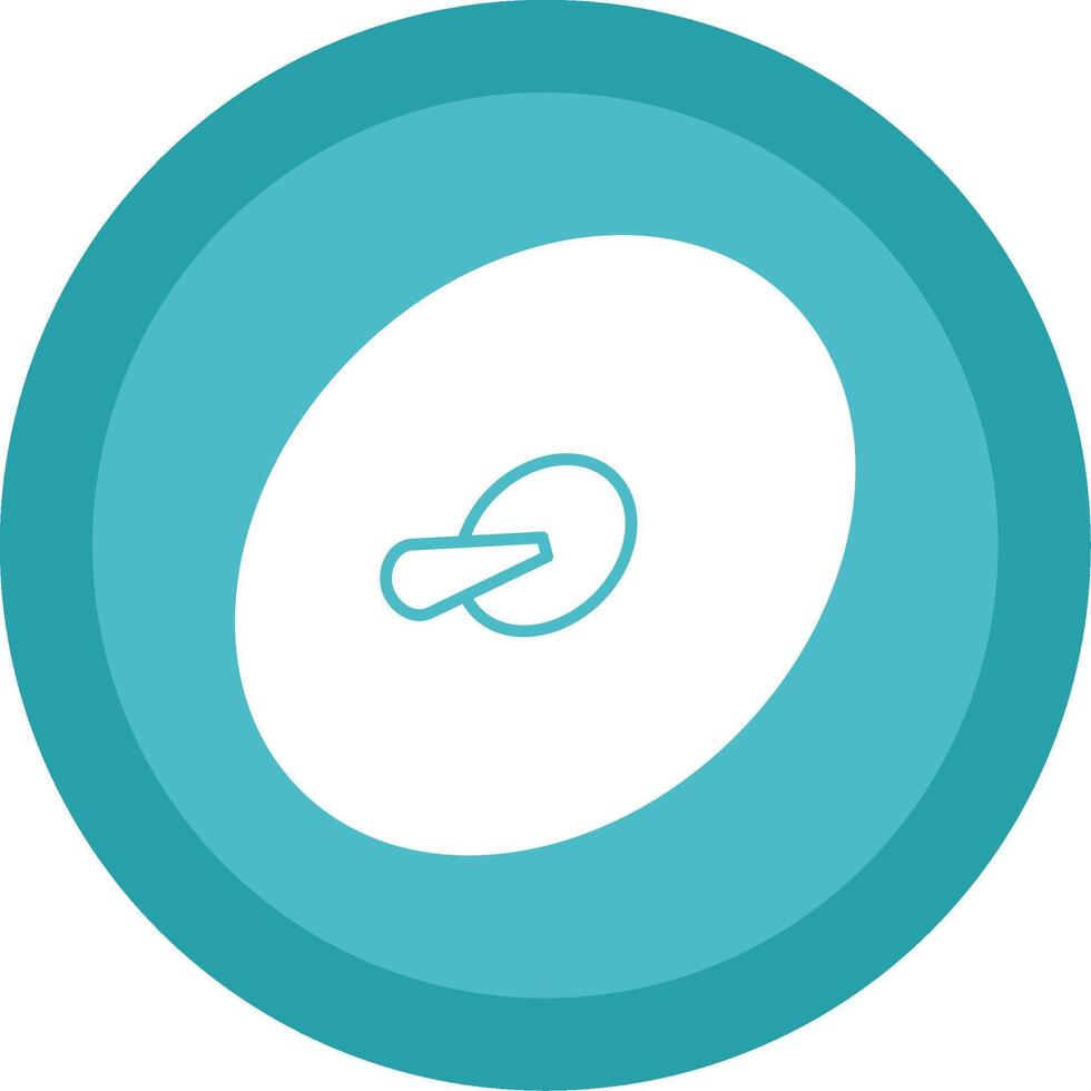 Cymbals Glyph Multi Circle Icon vector