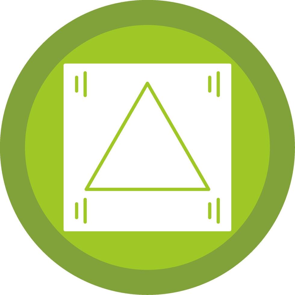Triangle Glyph Multi Circle Icon vector