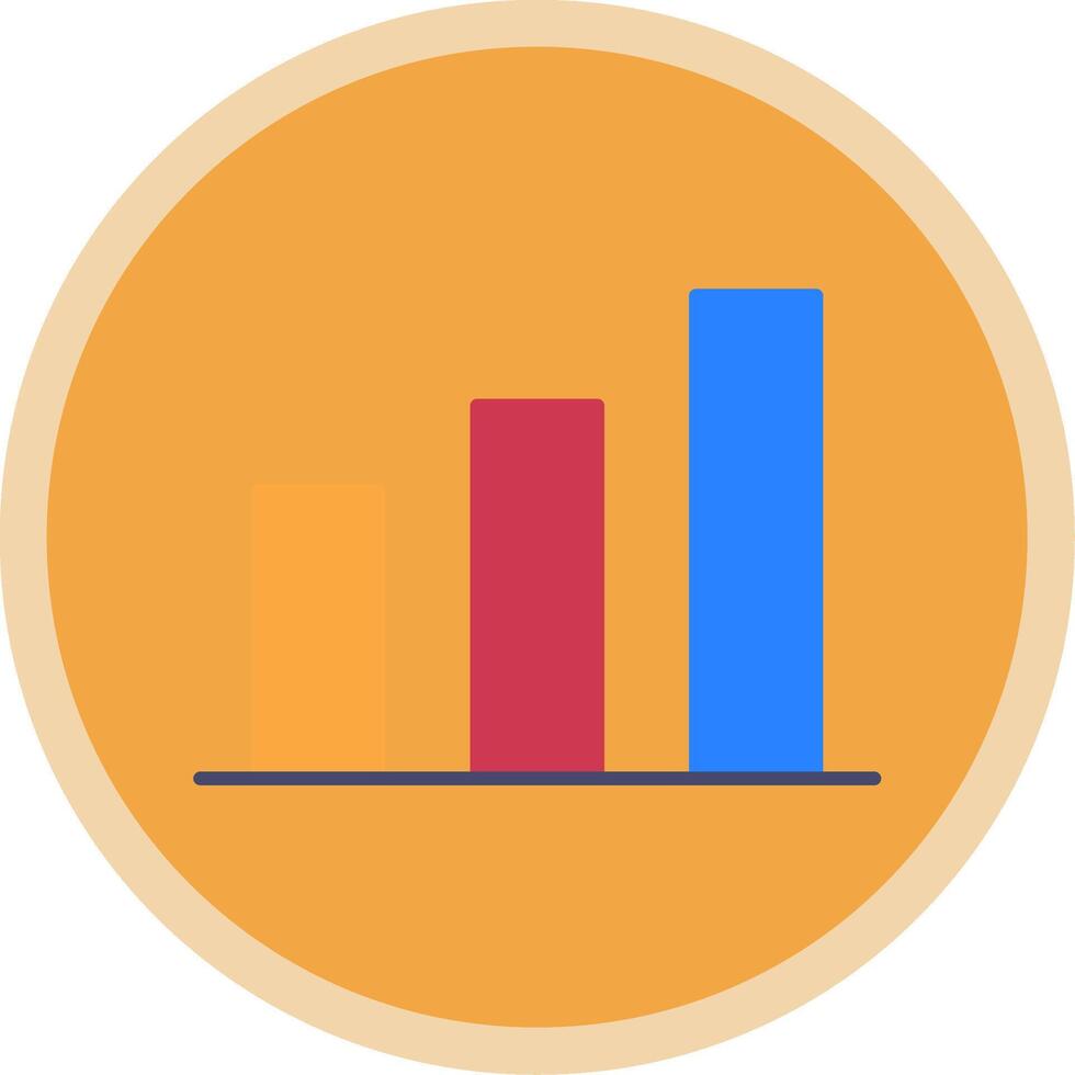 Graph Flat Multi Circle Icon vector