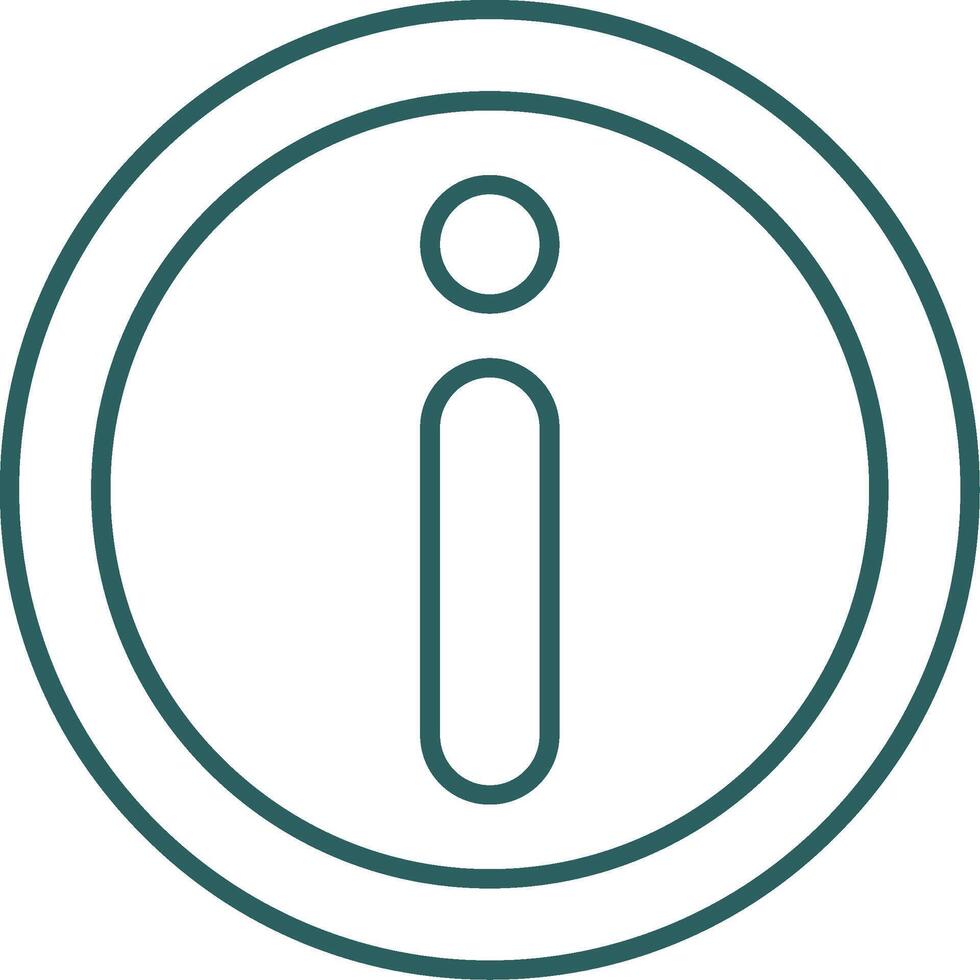 Information Line Gradient Round Corner Icon vector