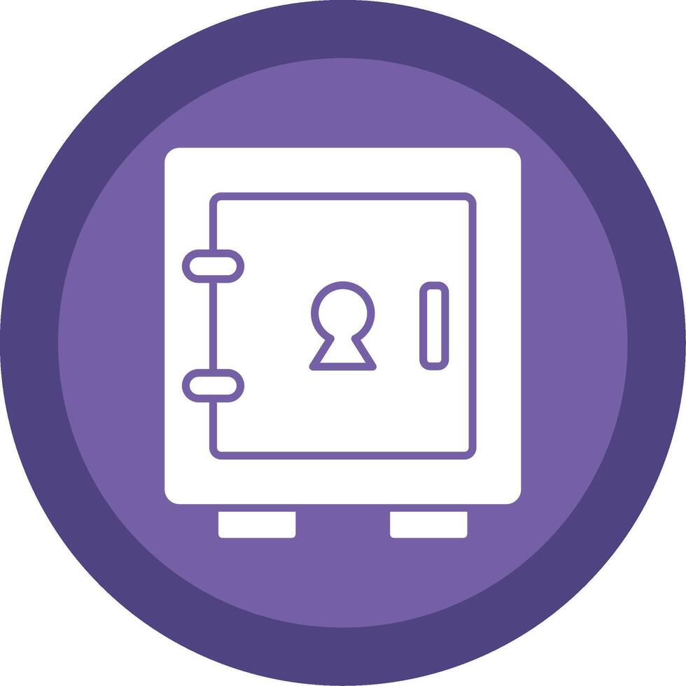 Locker Glyph Multi Circle Icon vector