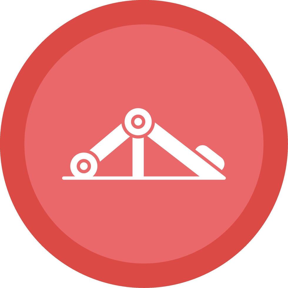 Press Simulator Glyph Multi Circle Icon vector