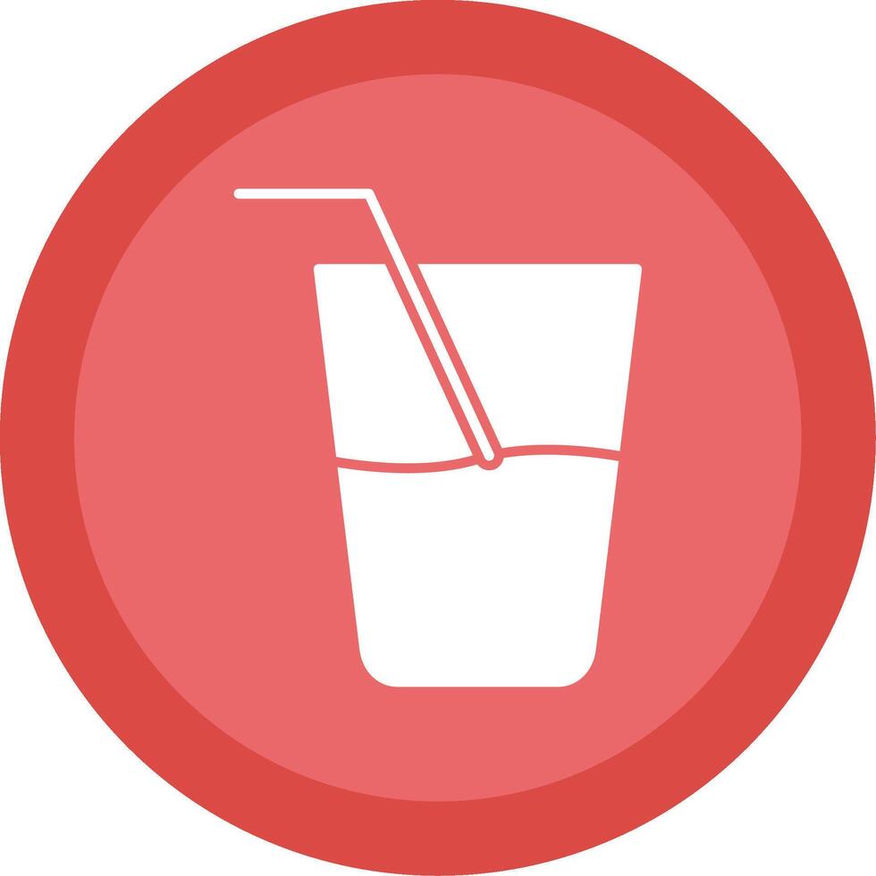 Fresh Juice Glyph Multi Circle Icon vector