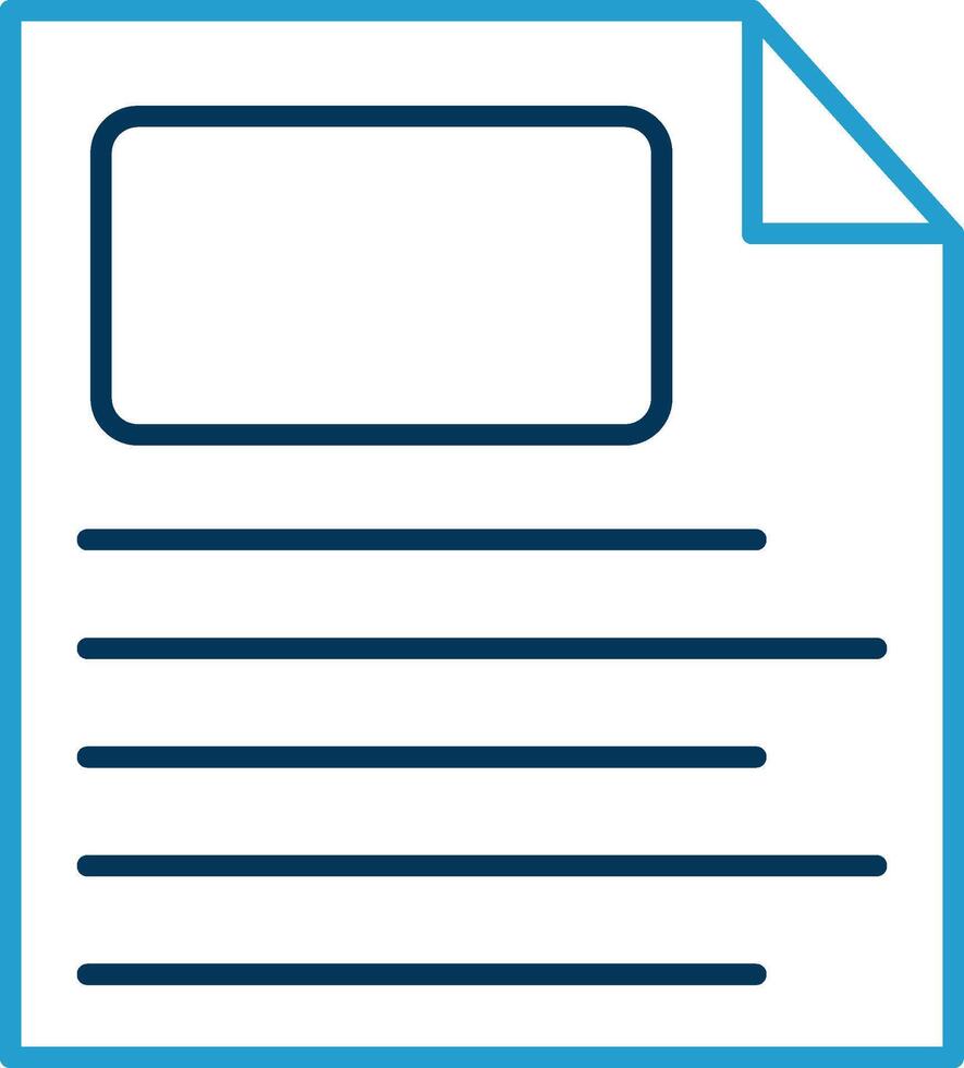 File Line Blue Two Color Icon vector