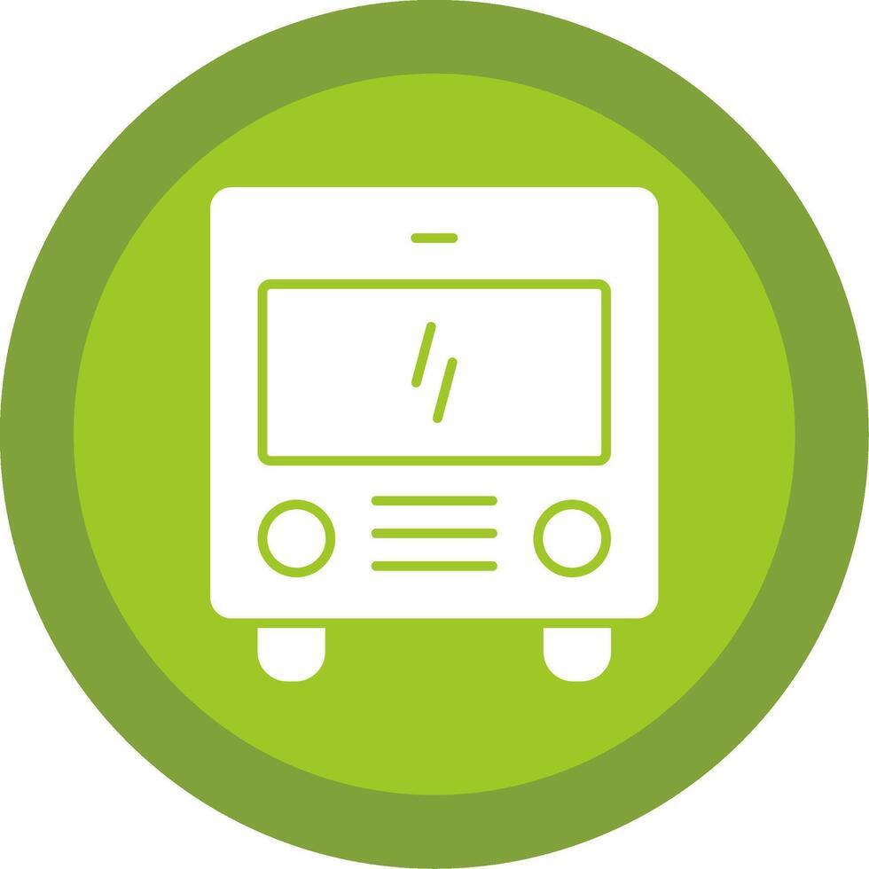 Coach Glyph Multi Circle Icon vector
