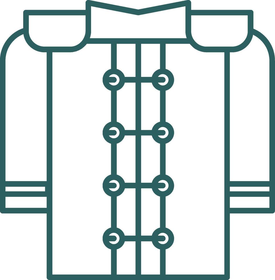 Marching Uniform Line Gradient Round Corner Icon vector