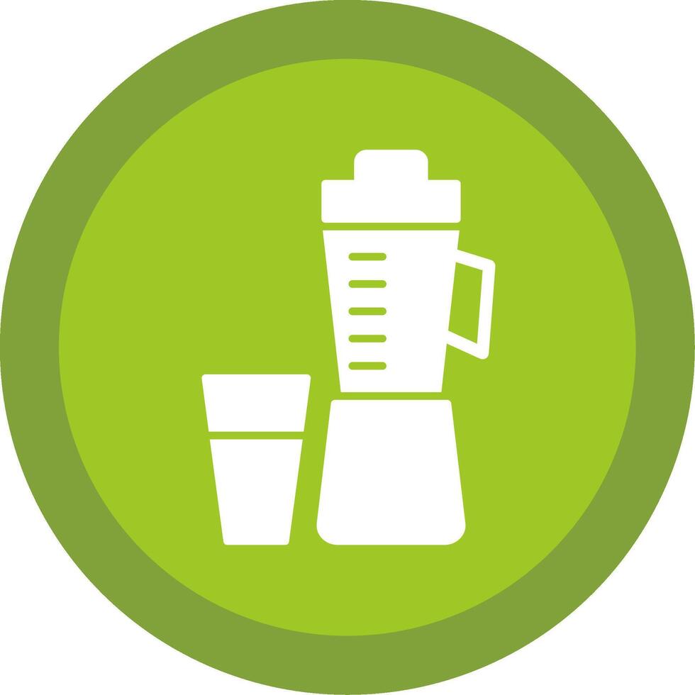 Juicer Glyph Multi Circle Icon vector