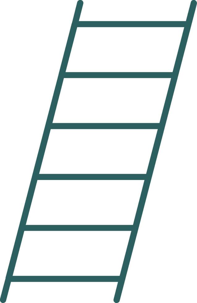 Ladder Line Gradient Round Corner Icon vector