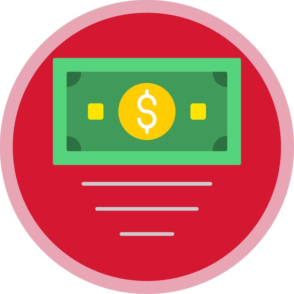 Money Flat Multi Circle Icon vector