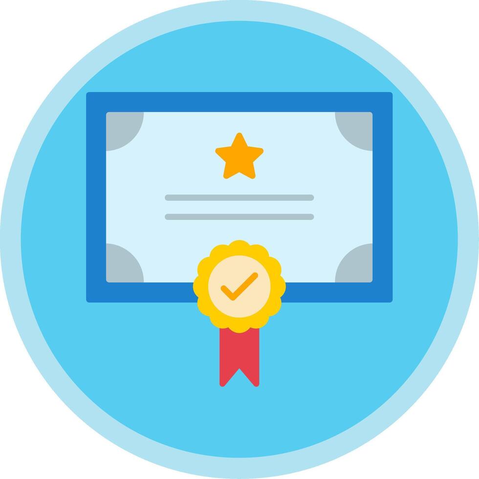 Qualify Flat Multi Circle Icon vector