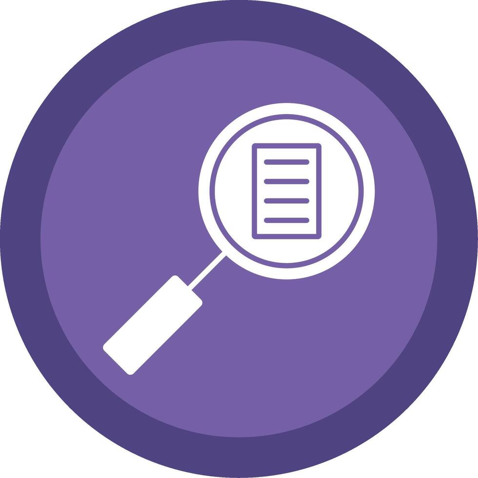 Audit Glyph Multi Circle Icon vector