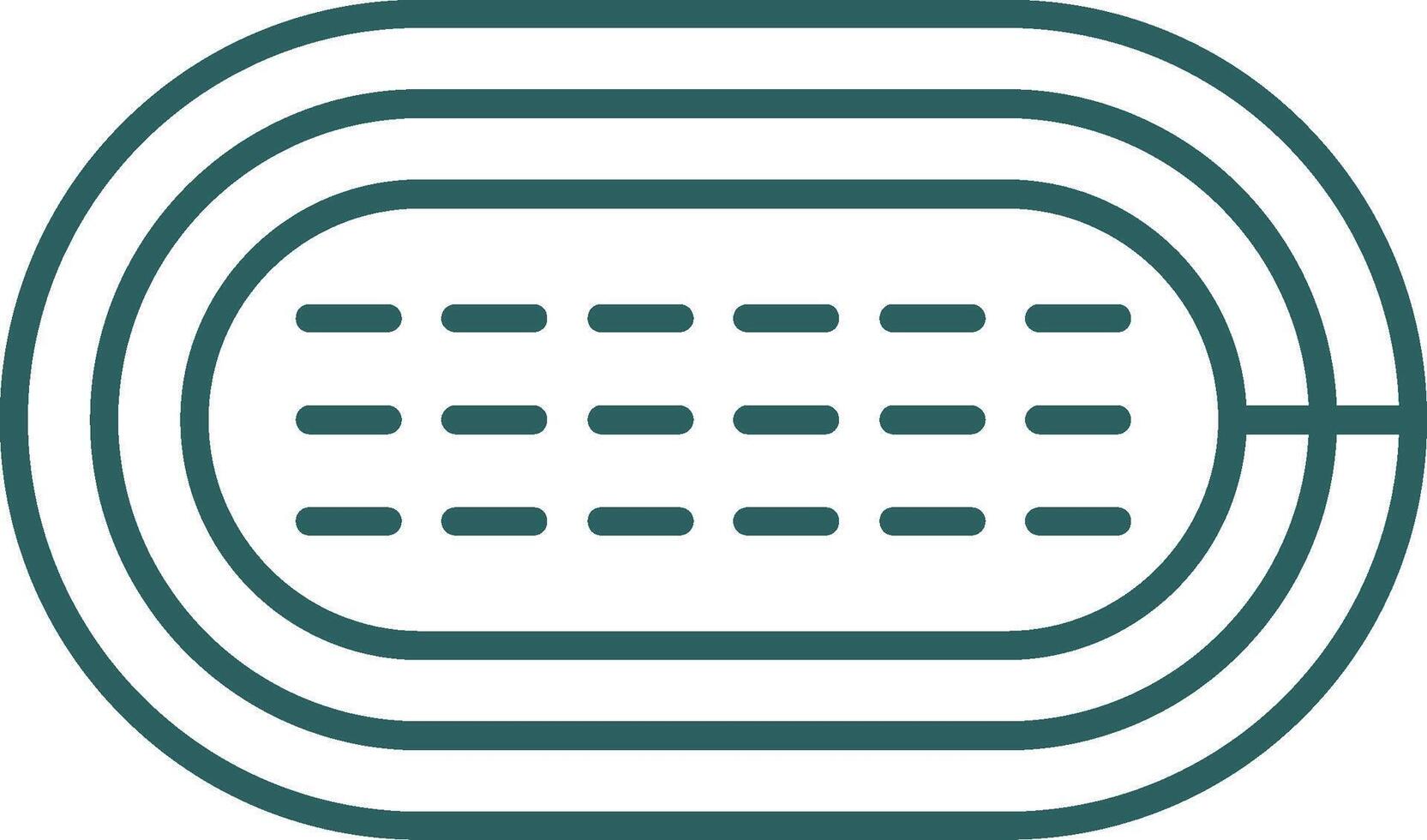 Running Track Line Gradient Round Corner Icon vector