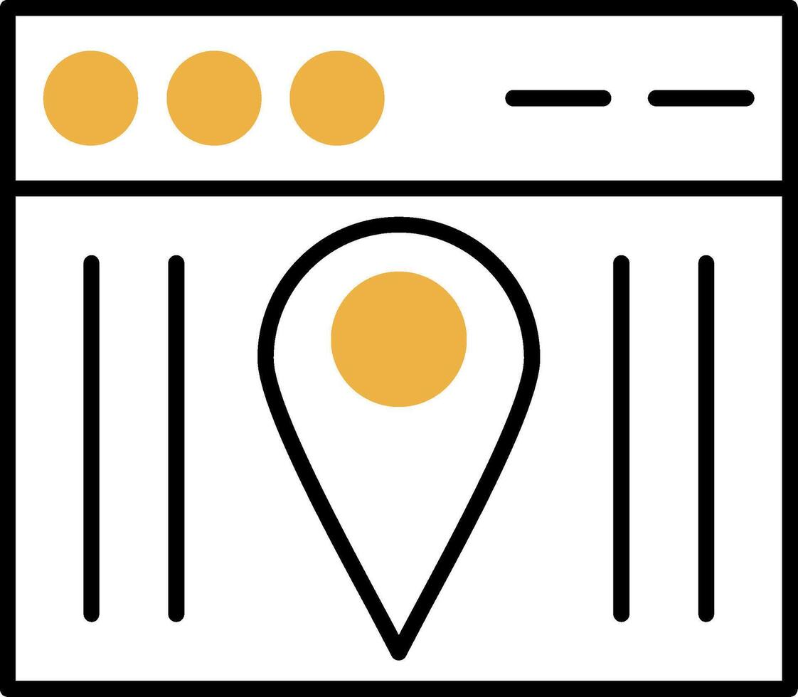 Web Skined Filled Icon vector