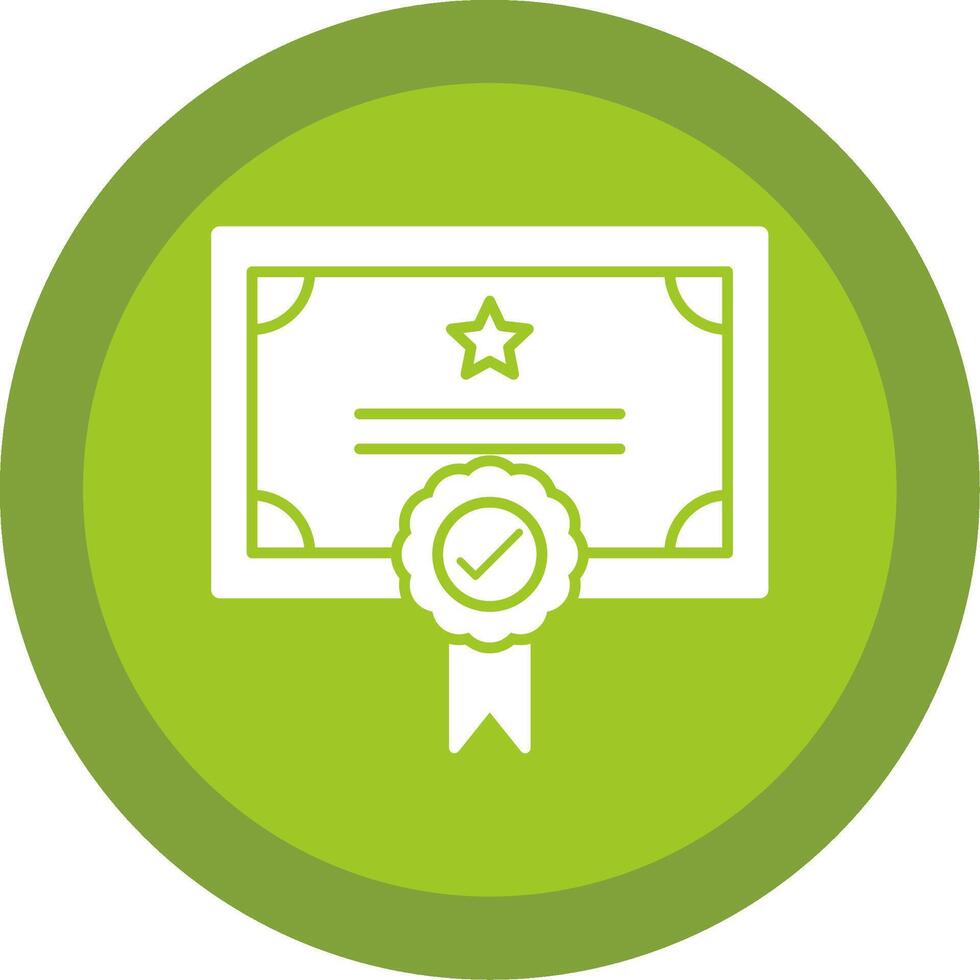 Qualify Glyph Multi Circle Icon vector