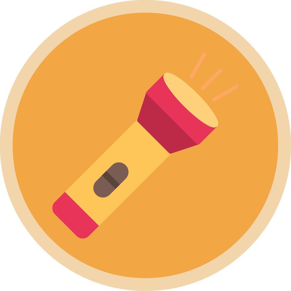 Torch Flat Multi Circle Icon vector