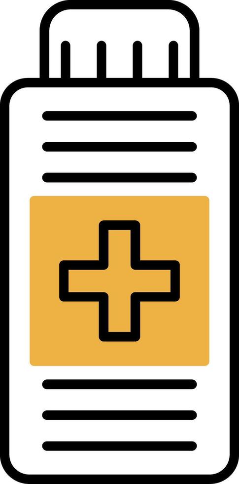 Syrup Skined Filled Icon vector