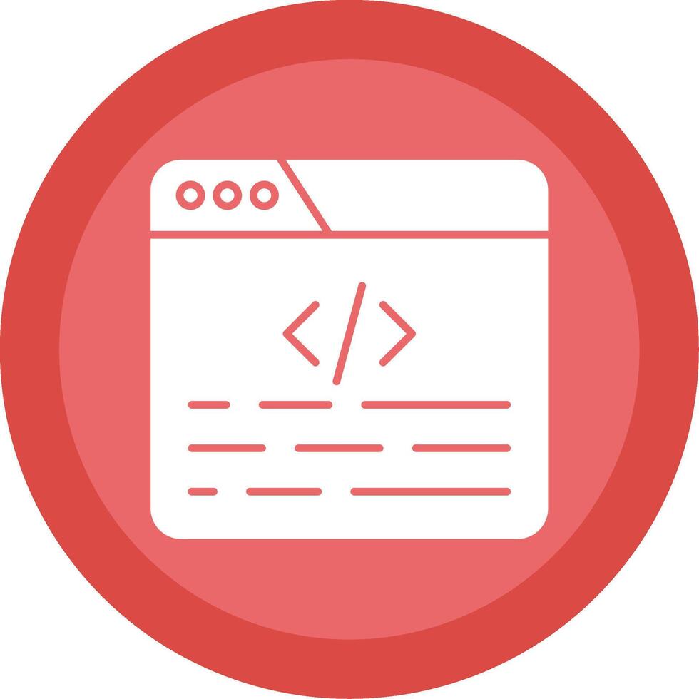 Coding Glyph Multi Circle Icon vector