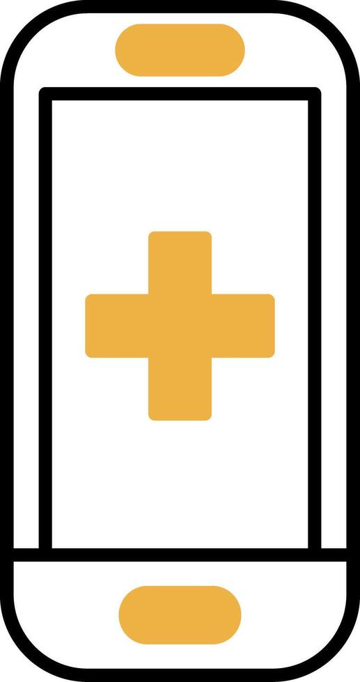 Health Skined Filled Icon vector