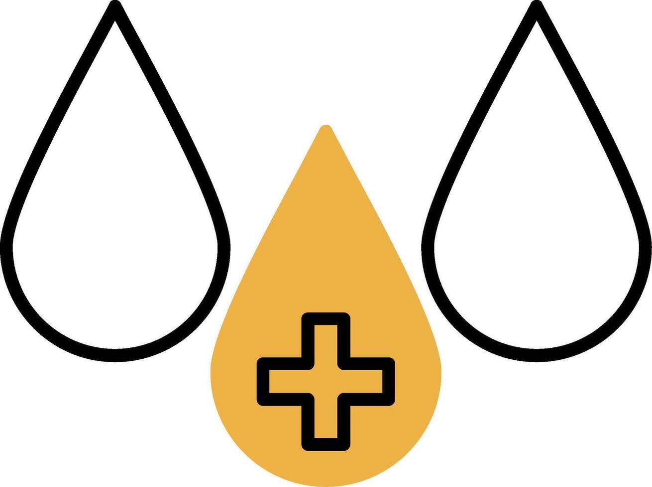 Blood Skined Filled Icon vector