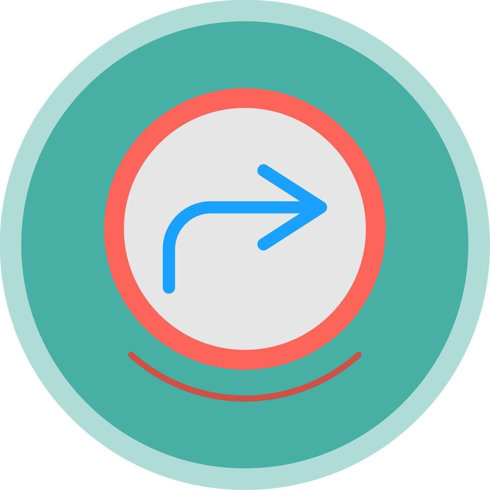 Forward Flat Multi Circle Icon vector