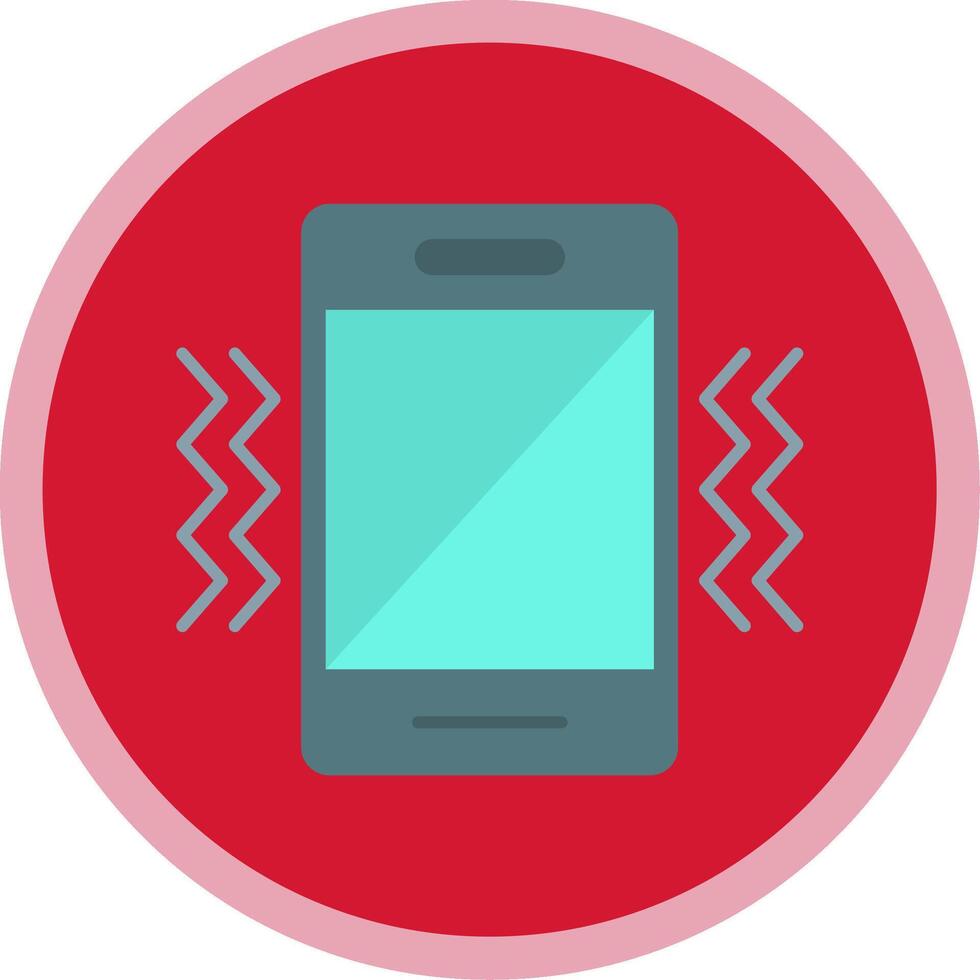 Vibration Flat Multi Circle Icon vector