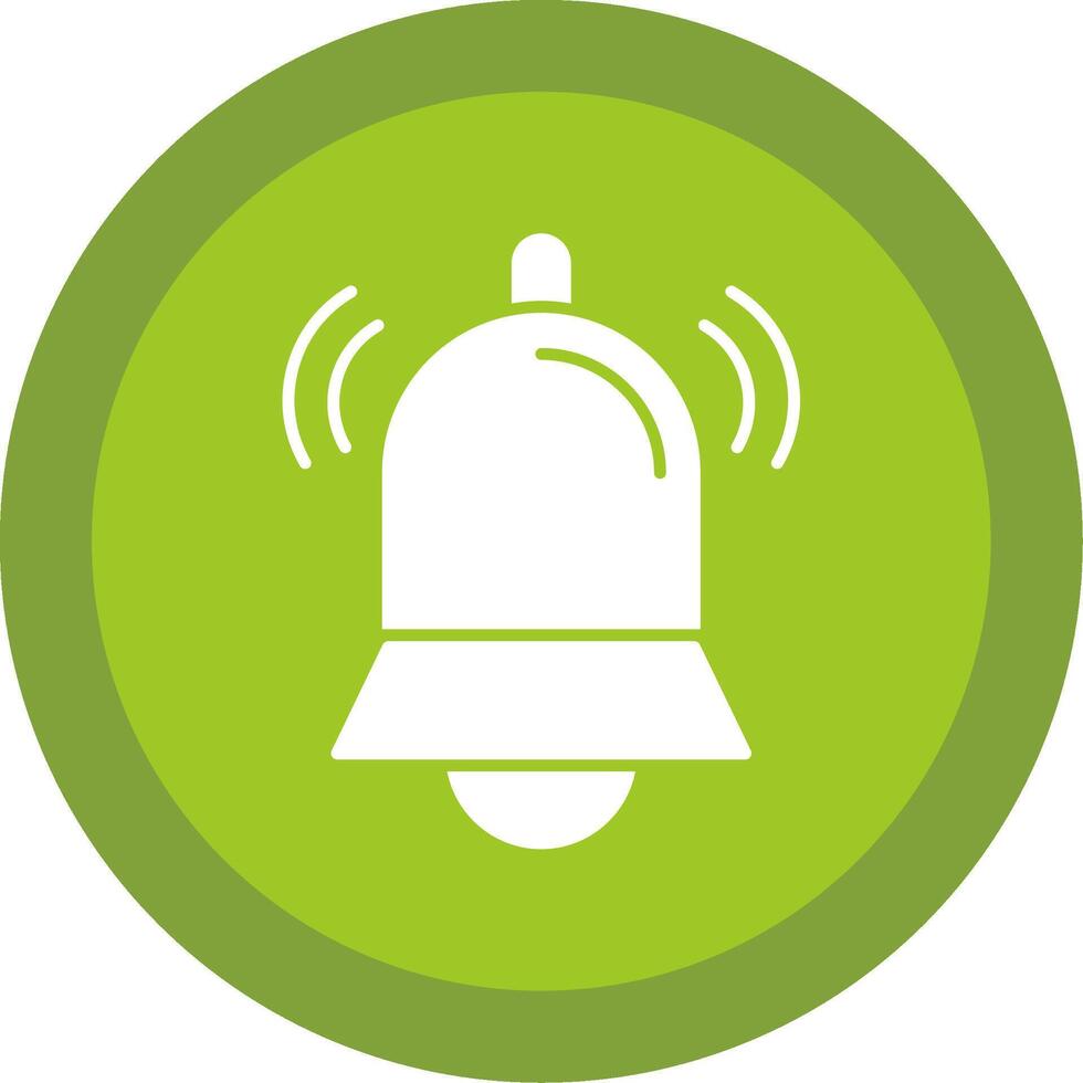 Bell Glyph Multi Circle Icon vector