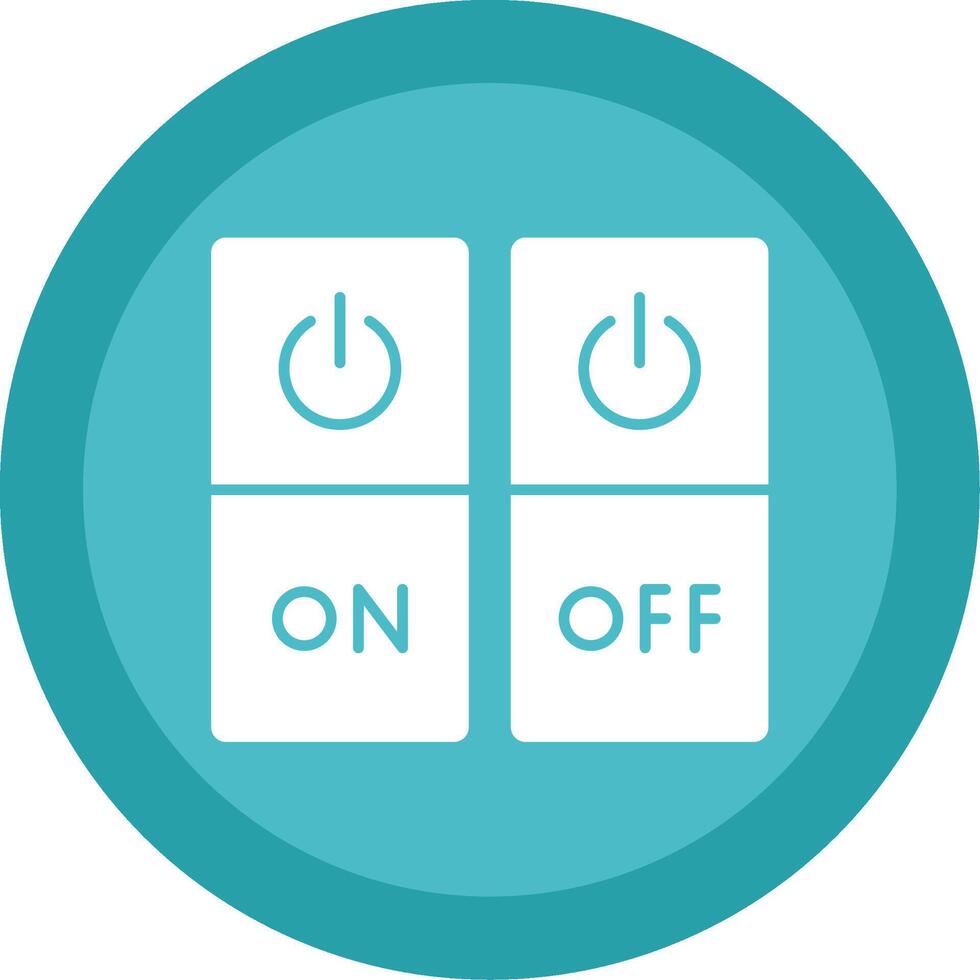 Switch Glyph Multi Circle Icon vector
