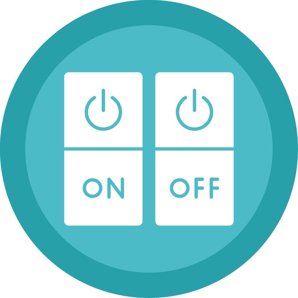 Switch Glyph Multi Circle Icon vector