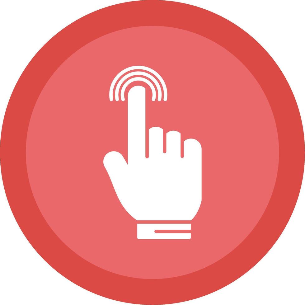 Tap Glyph Multi Circle Icon vector