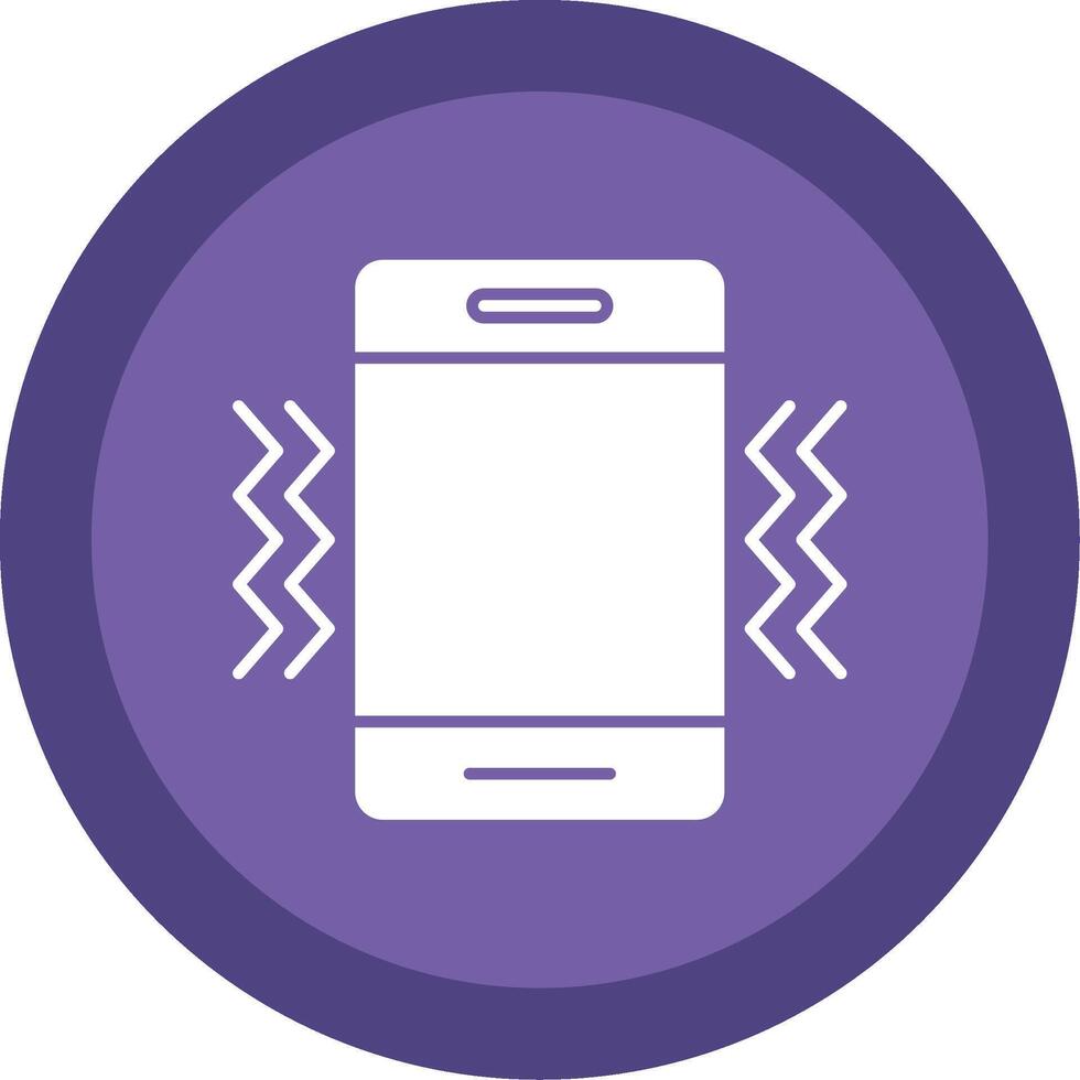 Vibration Glyph Multi Circle Icon vector