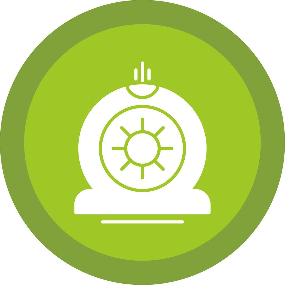 Flat Tire Glyph Multi Circle Icon vector