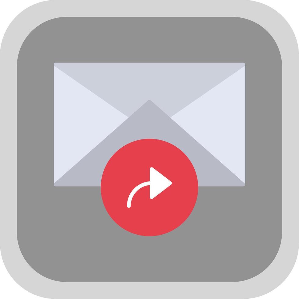 Forward Flat Round Corner Icon vector
