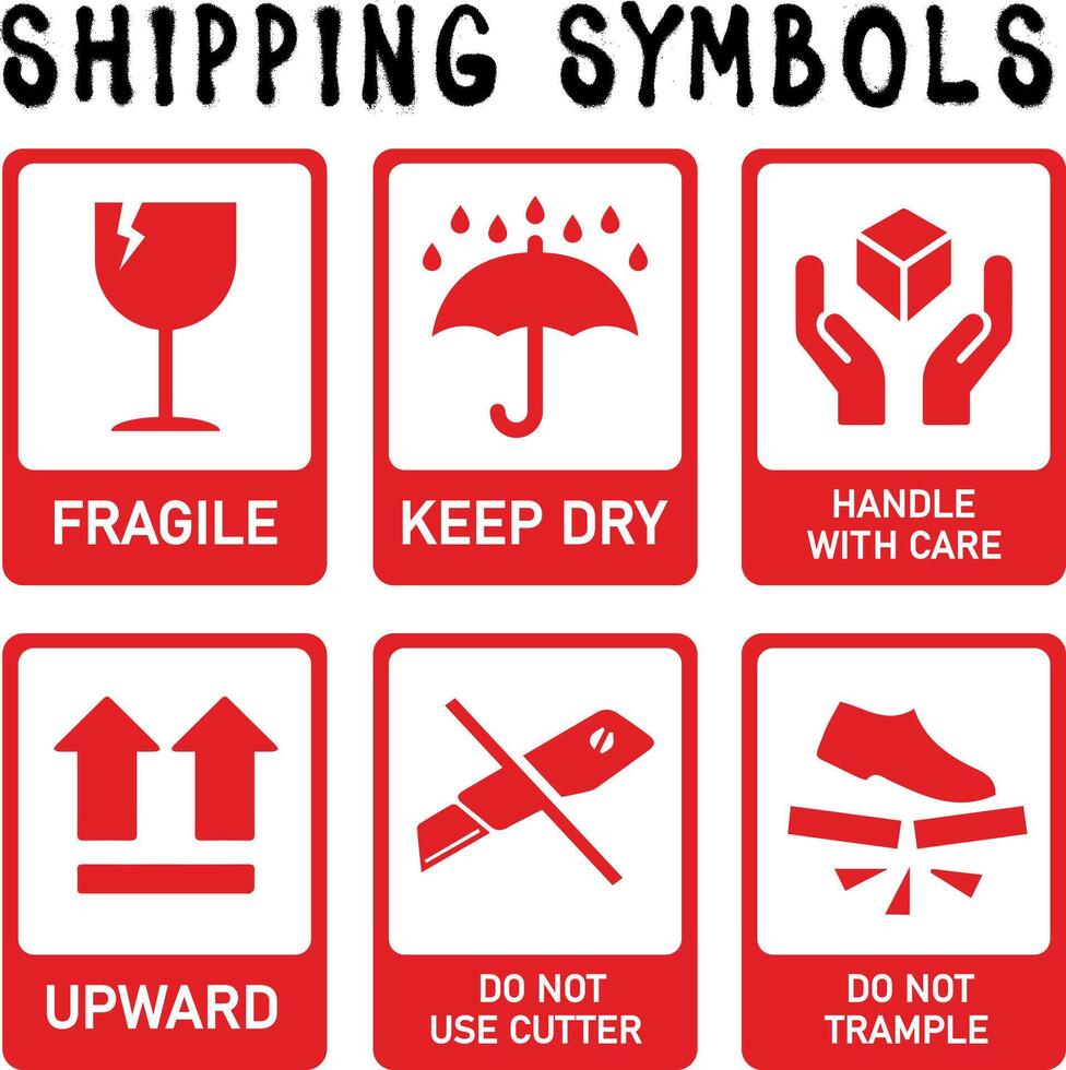 shipping symbol sign element design for templates vector