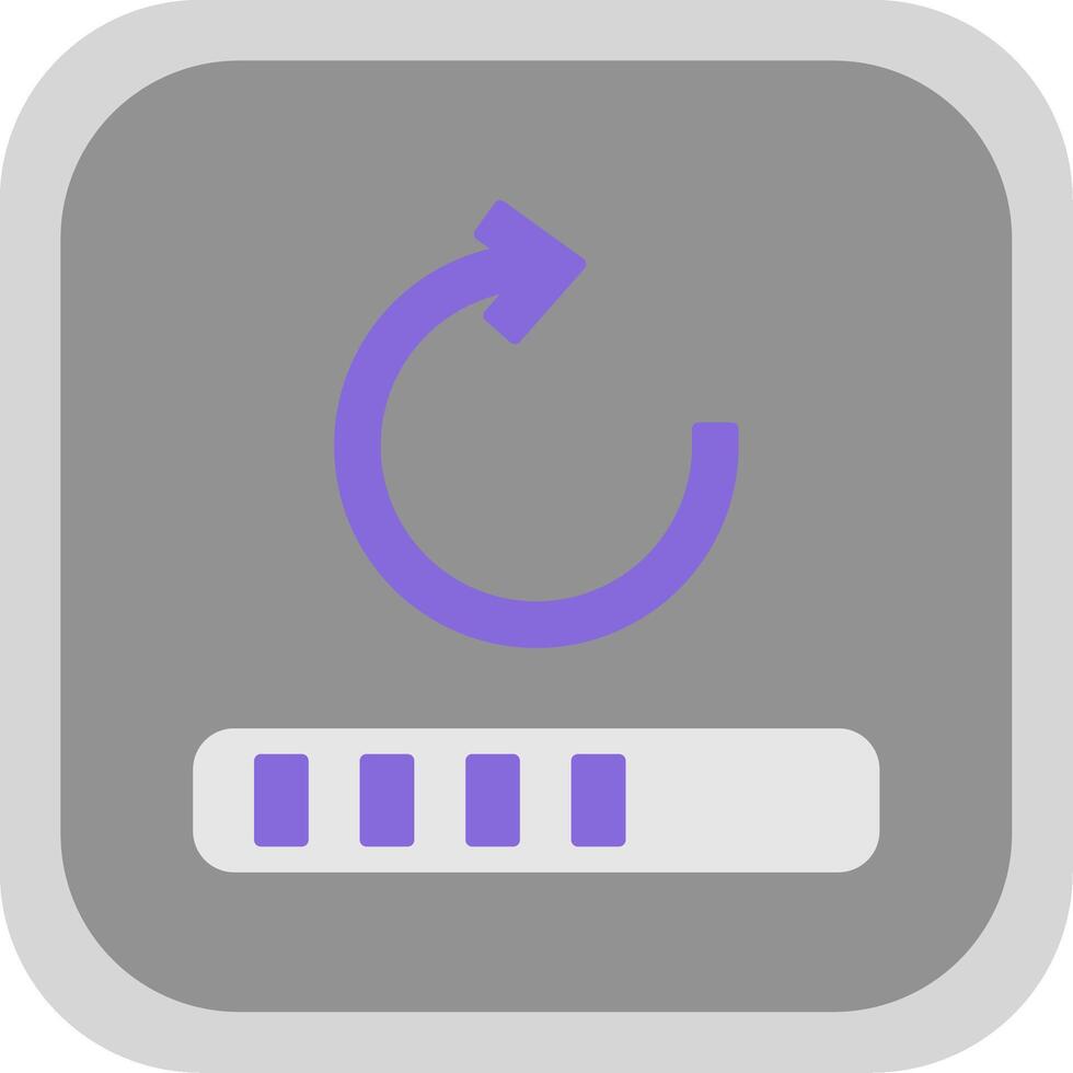 Loader Flat Round Corner Icon vector
