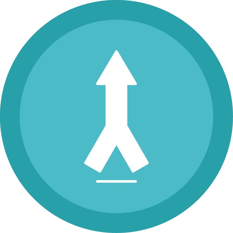 Merging Glyph Multi Circle Icon vector