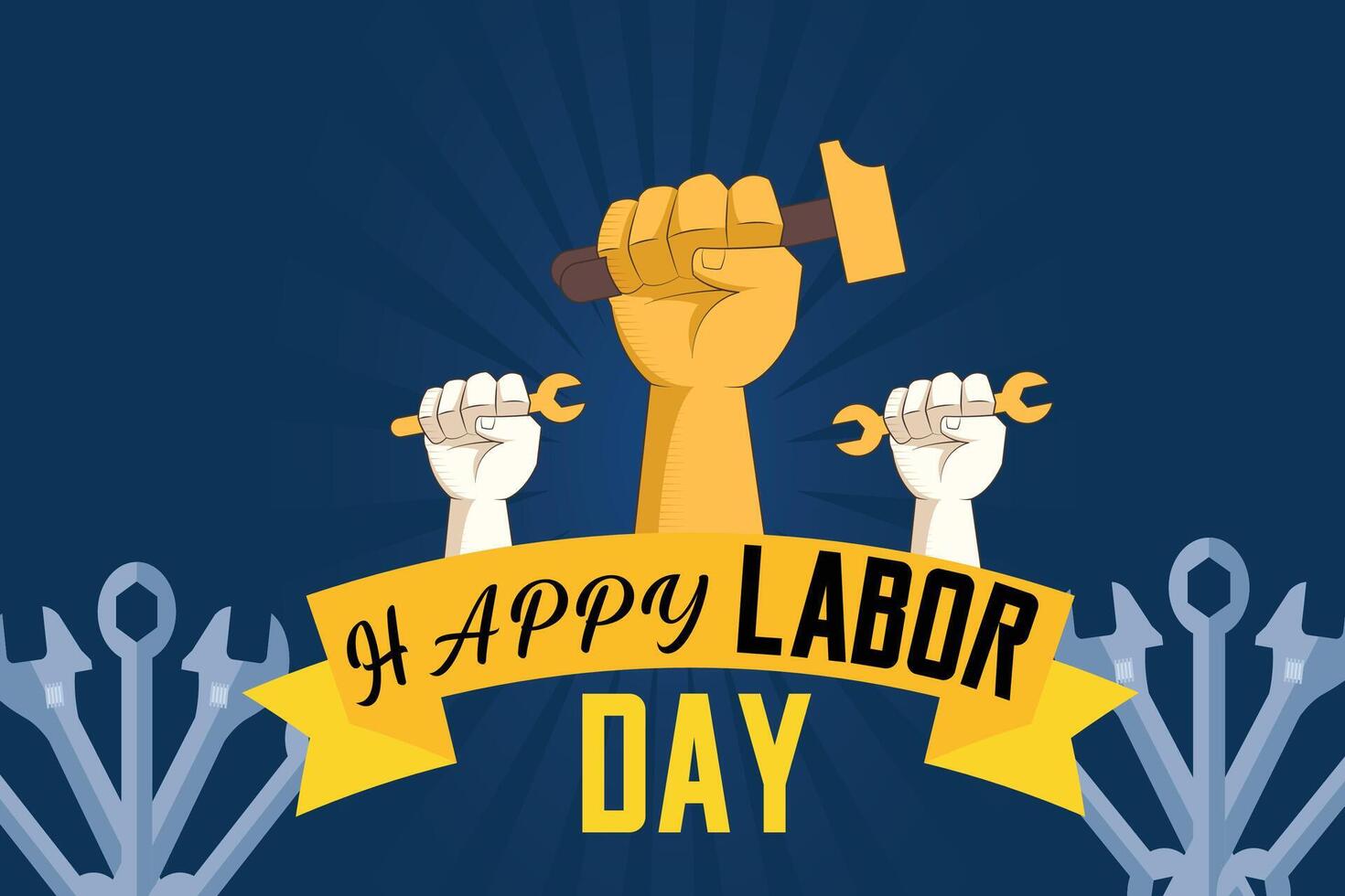 International Labor Day Poster vector