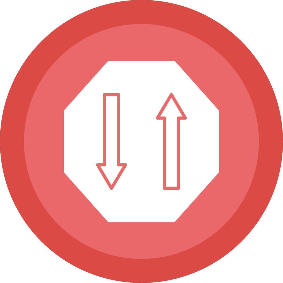 Two Way Glyph Multi Circle Icon vector