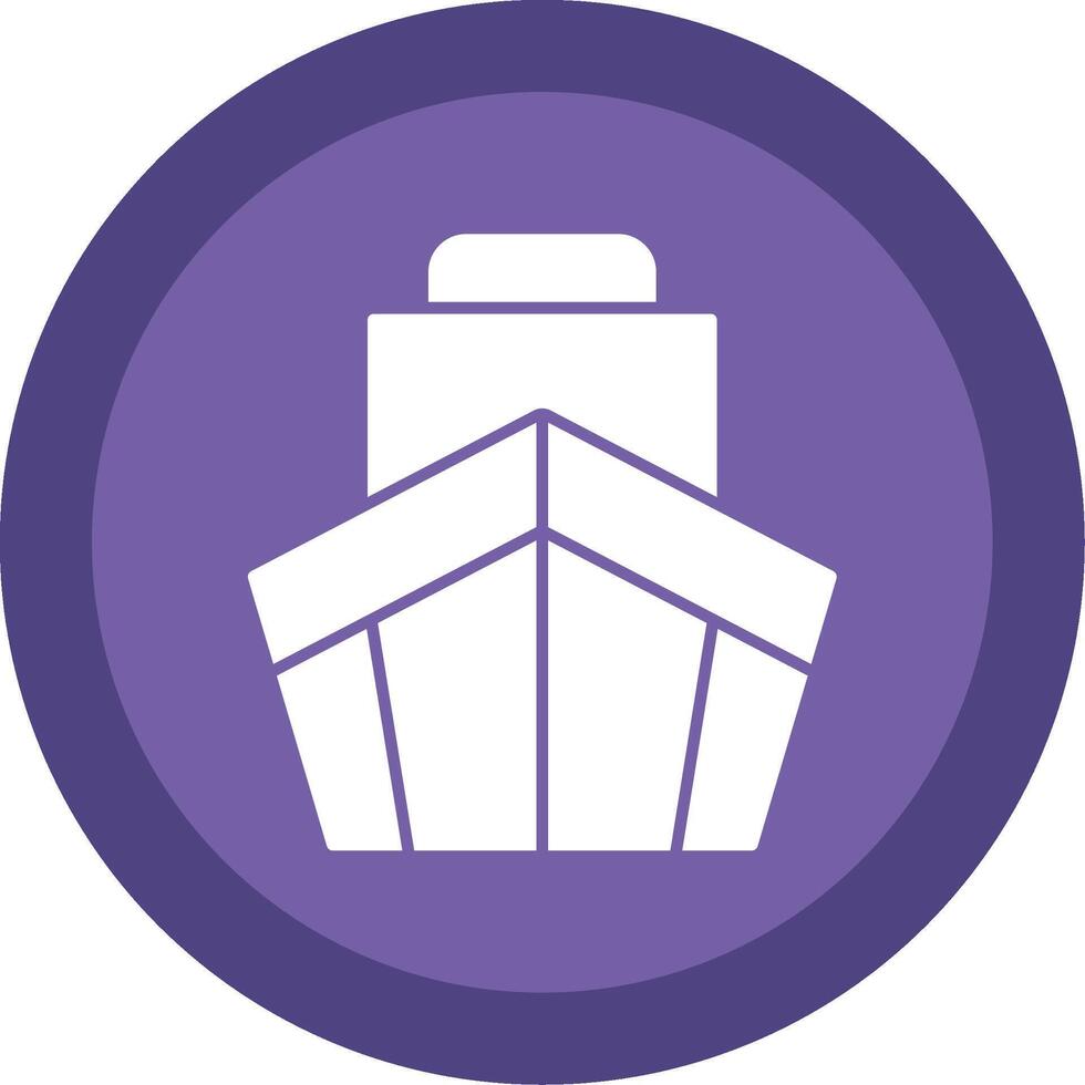 Cargo Glyph Multi Circle Icon vector