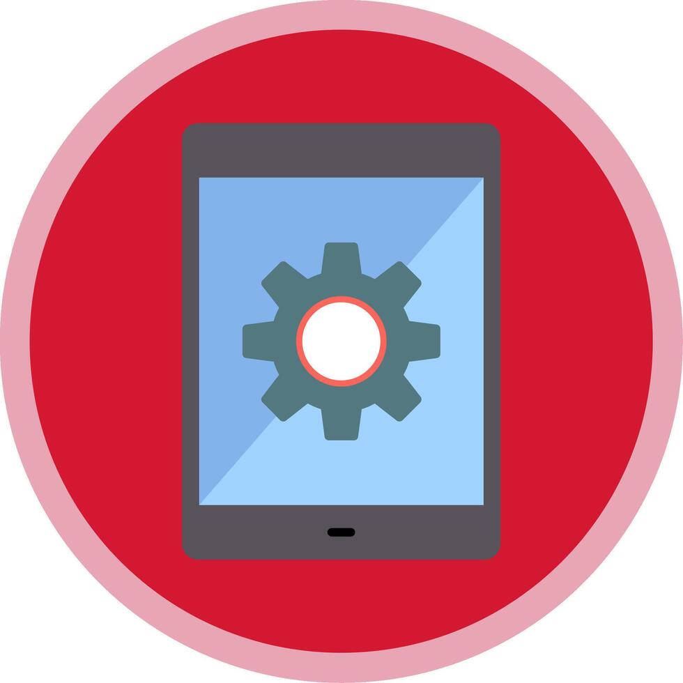 Technology Flat Multi Circle Icon vector