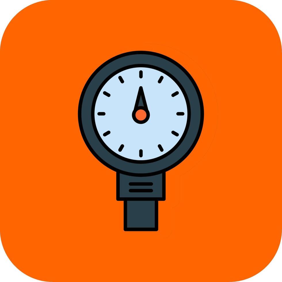 metro lleno naranja antecedentes icono vector