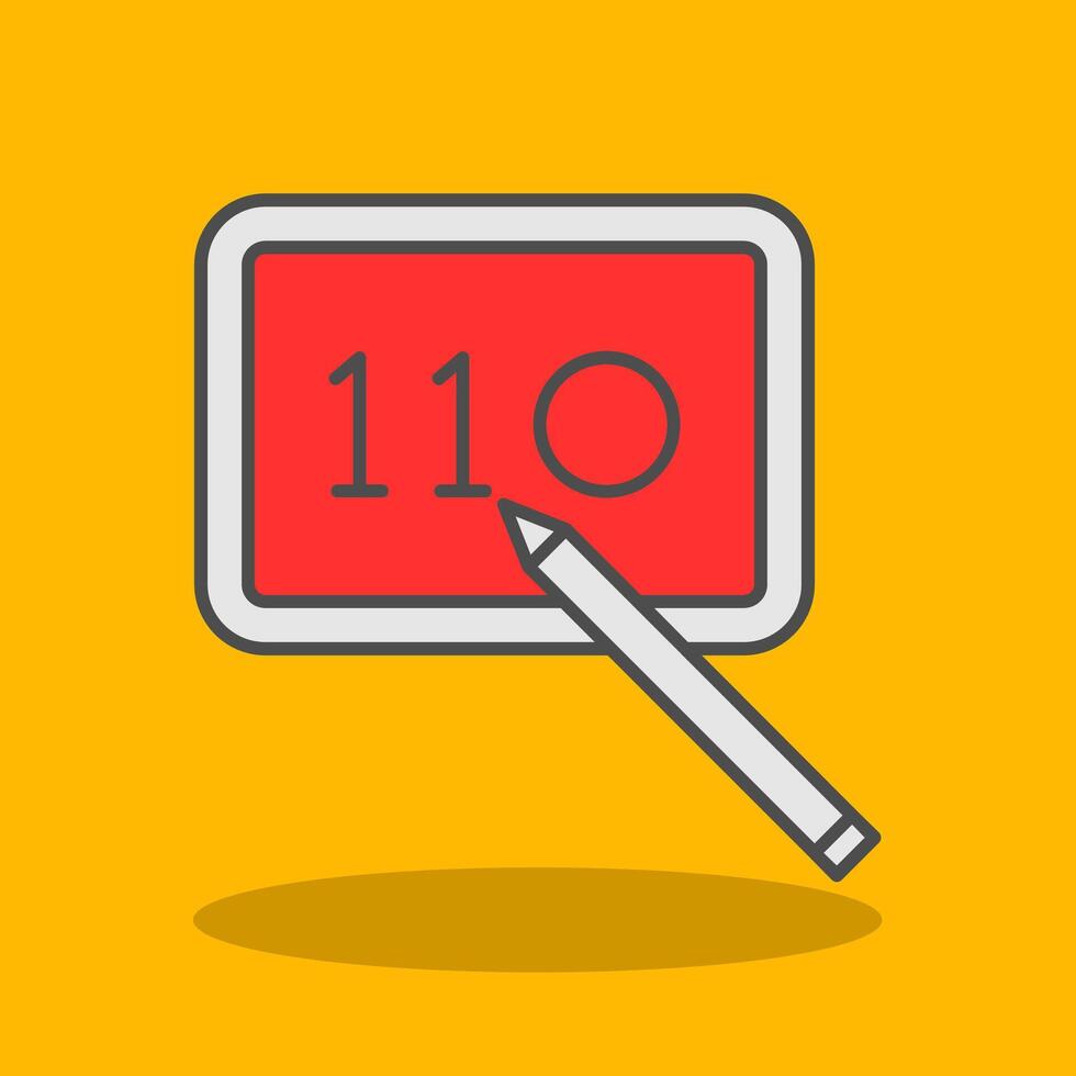 Digital Art Filled Shadow Icon vector