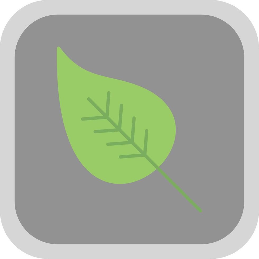 Leaf Flat Round Corner Icon vector