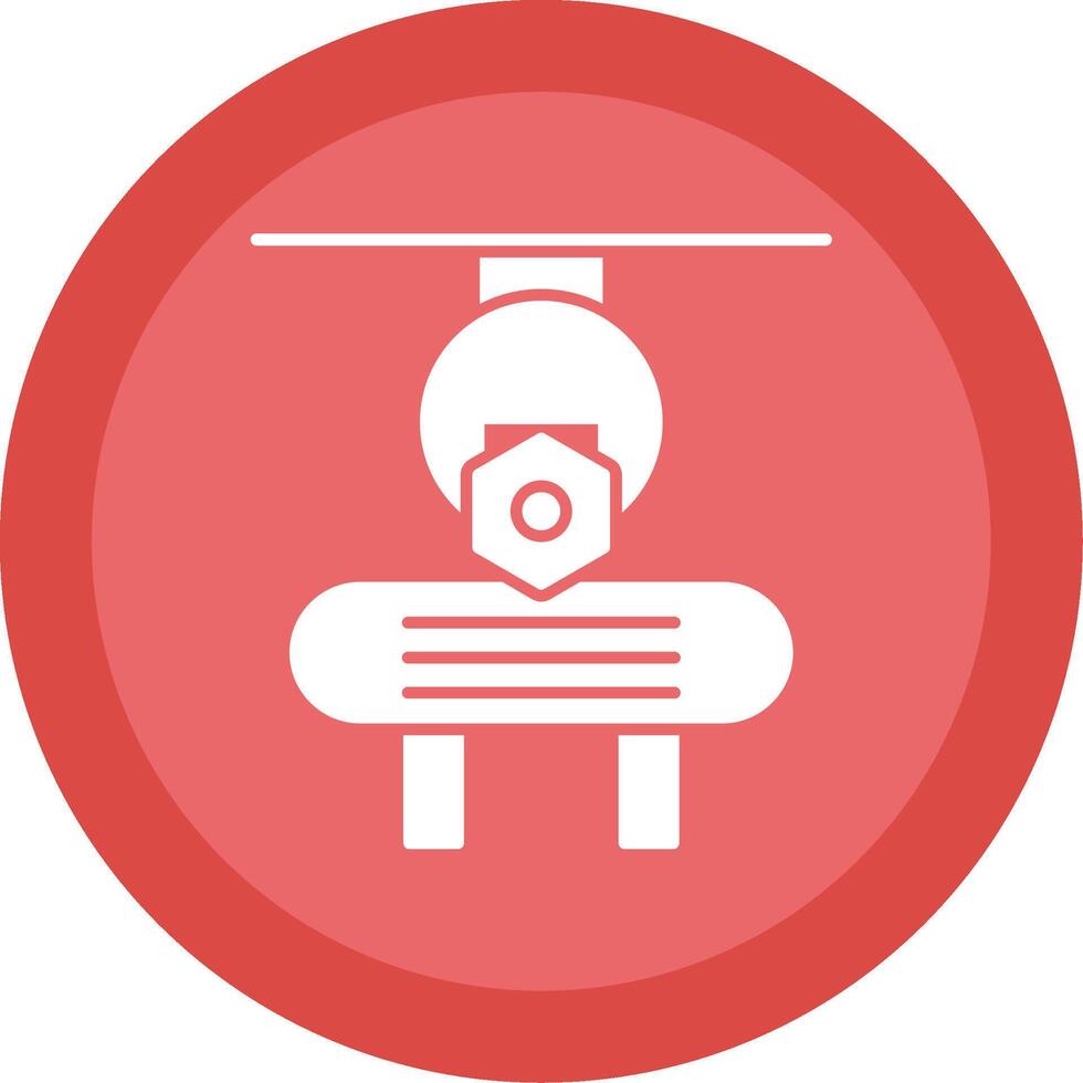 Machinery Glyph Multi Circle Icon vector
