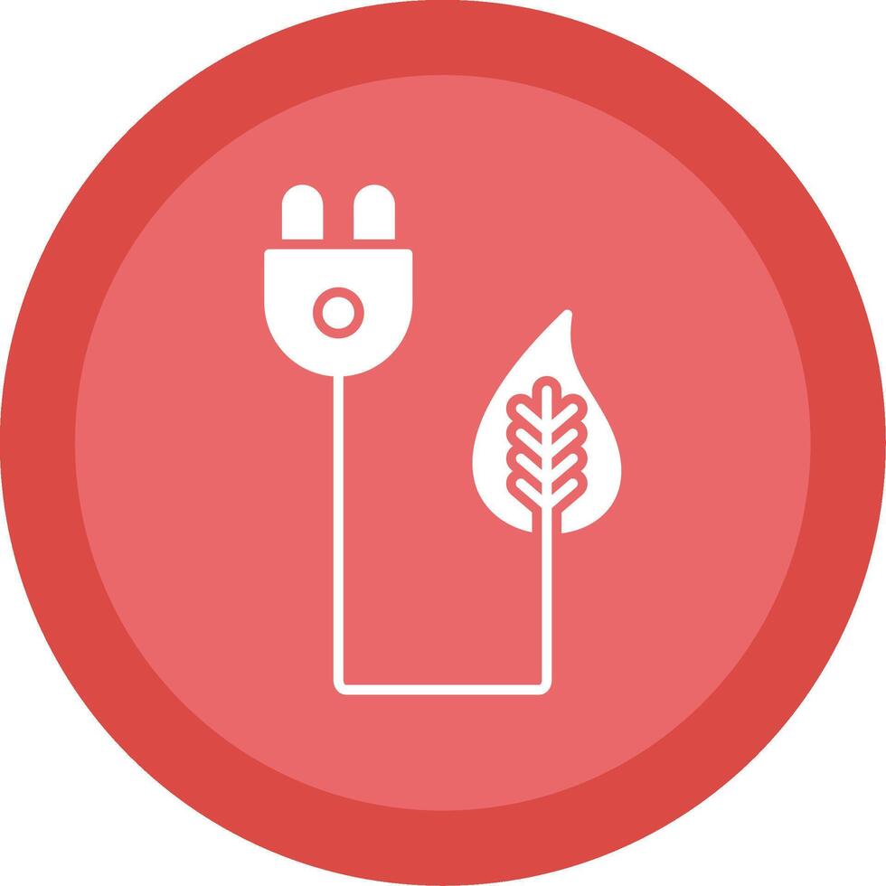 Bio Energy Glyph Multi Circle Icon vector