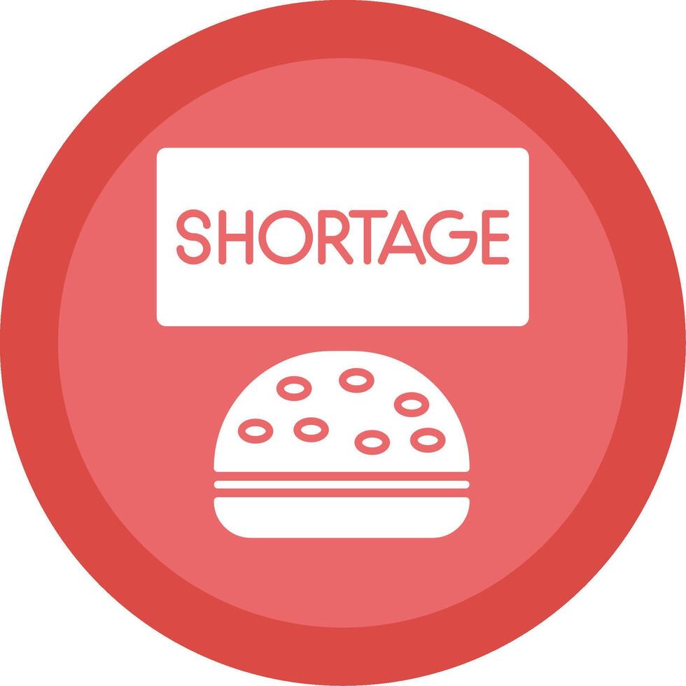 Shortage Glyph Multi Circle Icon vector