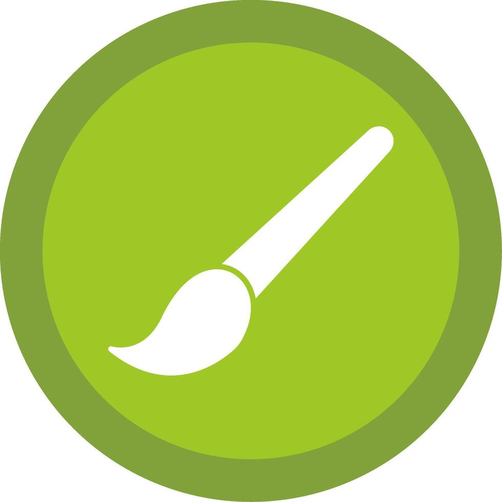 Brush Glyph Multi Circle Icon vector