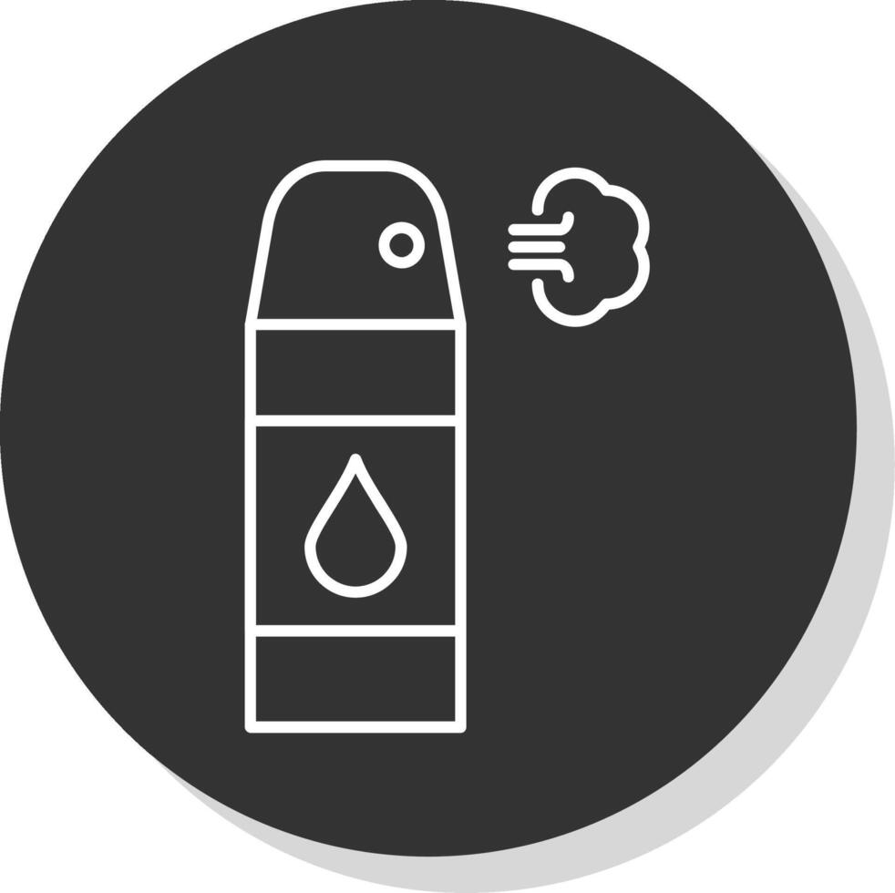 Air Freshener Line Grey Circle Icon vector